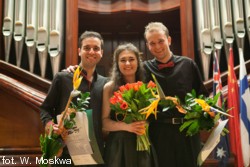 Laureaci Konkursu: Zuzanna Sosnowska, Maciej Kułakowski, Dorukhan Doruk 