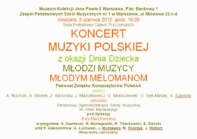 Koncert muzyki polskiej z okazji Dnia Dziecka