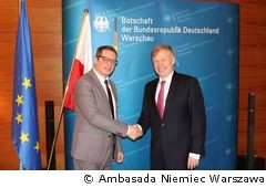 Tadeusz Wielecki i ambasador Rolf Nikel