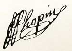 Fryderyk Chopin - podpis
