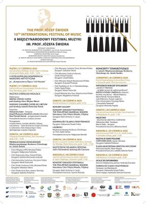 X  International Professor Józef Świder Music Festival in Cieszyn