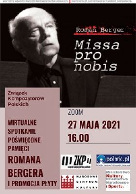 "Roman Berger in memoriam" – a meeting in memory of the Honorary Member of the Polish Composers' Union