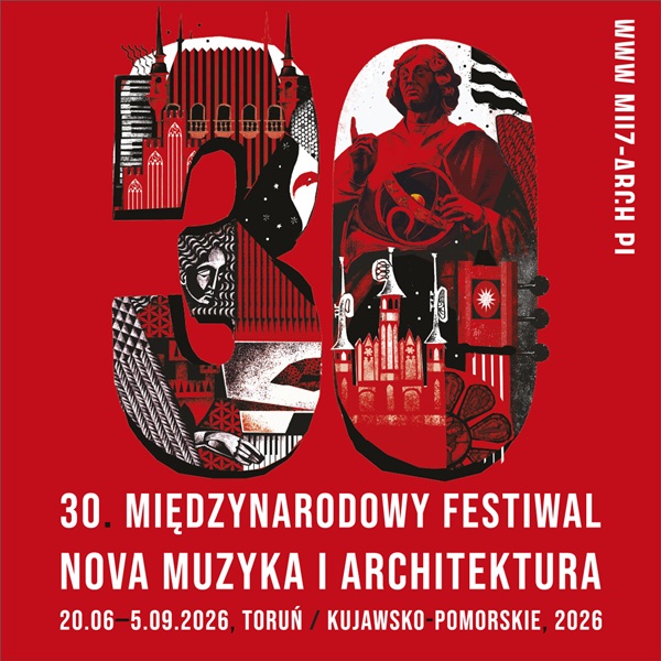 Poster promoting the  30th "Nova Music and Architecture" International Festival