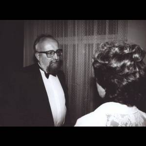 Krzysztof Penderecki w kuluarach Filharmonii Narodowej po koncercie inauguracyjnym XXIX Warszawskiej Jesieni. © Andrzej Glanda