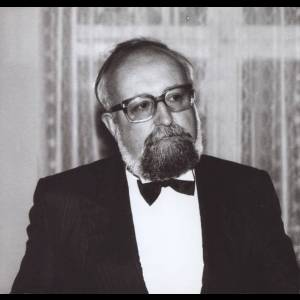 Krzysztof Penderecki w kuluarach Filharmonii Narodowej po koncercie inauguracyjnym XXIX Warszawskiej Jesieni. © Andrzej Glanda