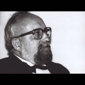 Krzysztof Penderecki w kuluarach Filharmonii Narodowej po koncercie inauguracyjnym XXIX Warszawskiej Jesieni. © Andrzej Glanda