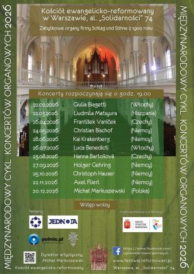 The XVII International Organ Concert Series at the Evangelical Reformed Church in Warsaw