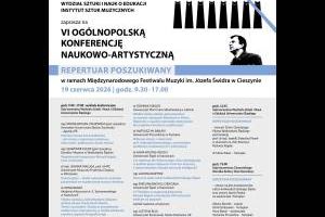 VI Ogólnopolska Konferencja Naukowo‑Artystyczna REPERTUAR POSZUKIWANY - program