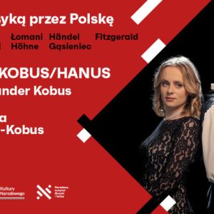 grafika promująca koncerty "Z klasyką przez Polskę": Duo Kobus/Hanus