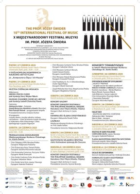 X Międzynarodowy Festiwal Muzyki im. Profesora Józefa Świdra w Cieszynie