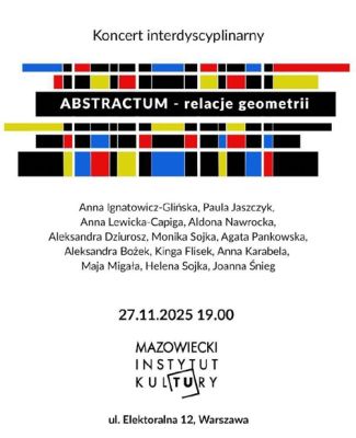 Pierwsza prezentacja interdyscyplinarnego projektu audiowizualnego "Abstractum - relacje geometrii"
