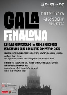 Konkurs kompozytorski im. Feliksa Konopaska: finał na UMFC
