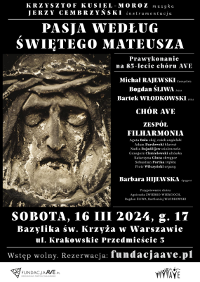 Warszawa | Prawykonanie „Pasji według świętego Mateusza” Krzysztofa Kusiel-Moroza