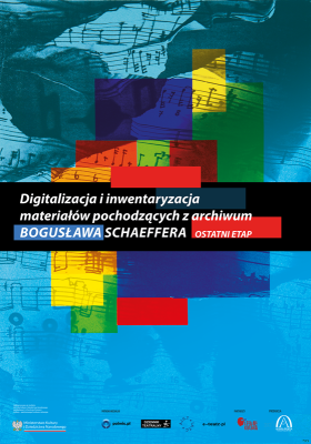 Digitalizacja i inwentaryzacja materiałów pochodzących z archiwum Bogusława Schaeffera – ostatni etap