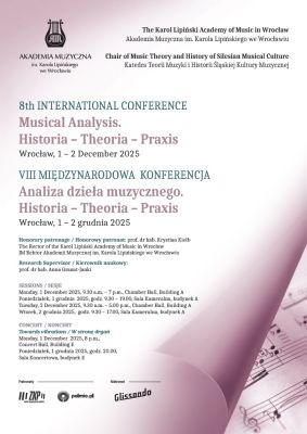8th International Scientific Conference "Musical Work Analysis: Historia–Theoria–Praxis"