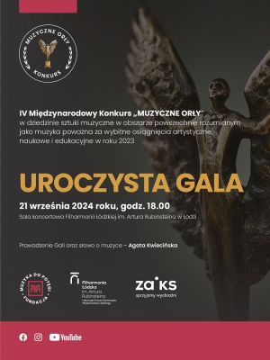 Uroczysta Gala wręczenia nagród IV Międzynarodowego Konkursu "Muzyczne Orły" w Filharmonii Łódzkiej