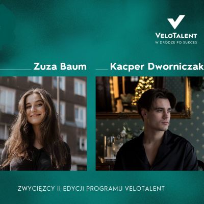 Zuza Baum i Kacper Dworniczak zostali beneficjentami II edycji VeloTalent