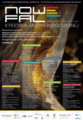 10th Gdańsk Contemporary Music Festival "Nowe fale"