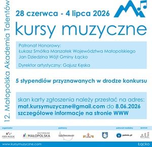 Poster promoting the Małopolska Academy of Talents
