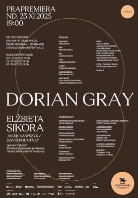 Premiere of Elżbieta Sikora’s Opera "Dorian Gray" in Poznań