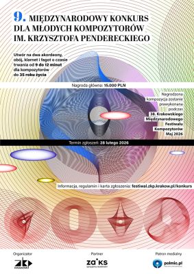 9. Międzynarodowy Konkurs dla Młodych Kompozytorów im. Krzysztofa Pendereckiego