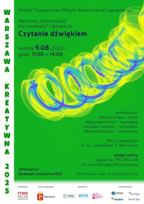 Warsztaty improwizacji "Czytanie dźwiękiem" dla młodzieży i dorosłych w Warszawie