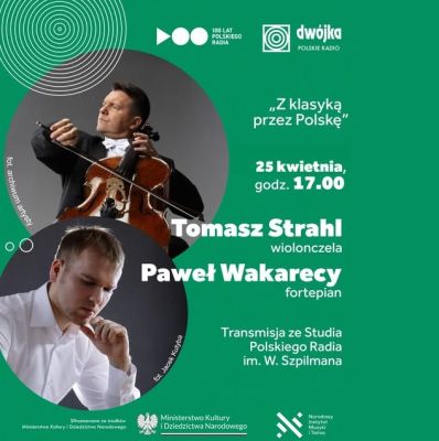 "Z klasyką przez Polskę": koncert Tomasza Strahla i Pawła Wakarecego w Warszawie