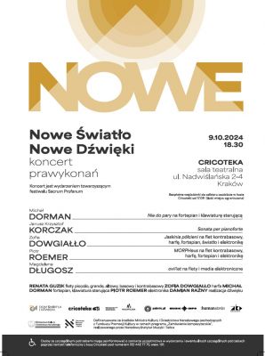 "Nowe światło, nowe dźwięki" - koncert prawykonań w Krakowie