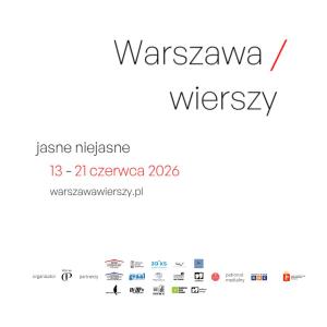 Grafika promująca IV Festiwal "Warszawa Wierszy"