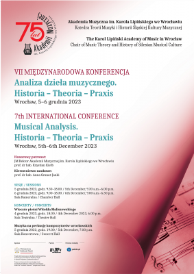 Relacja z VII Międzynarodowej Konferencji „Analiza dzieła muzycznego. Historia-theoria-praxis”