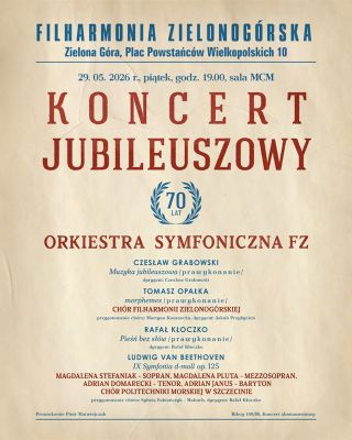 Filharmonia Zielonogórska świętuje 70 lat!